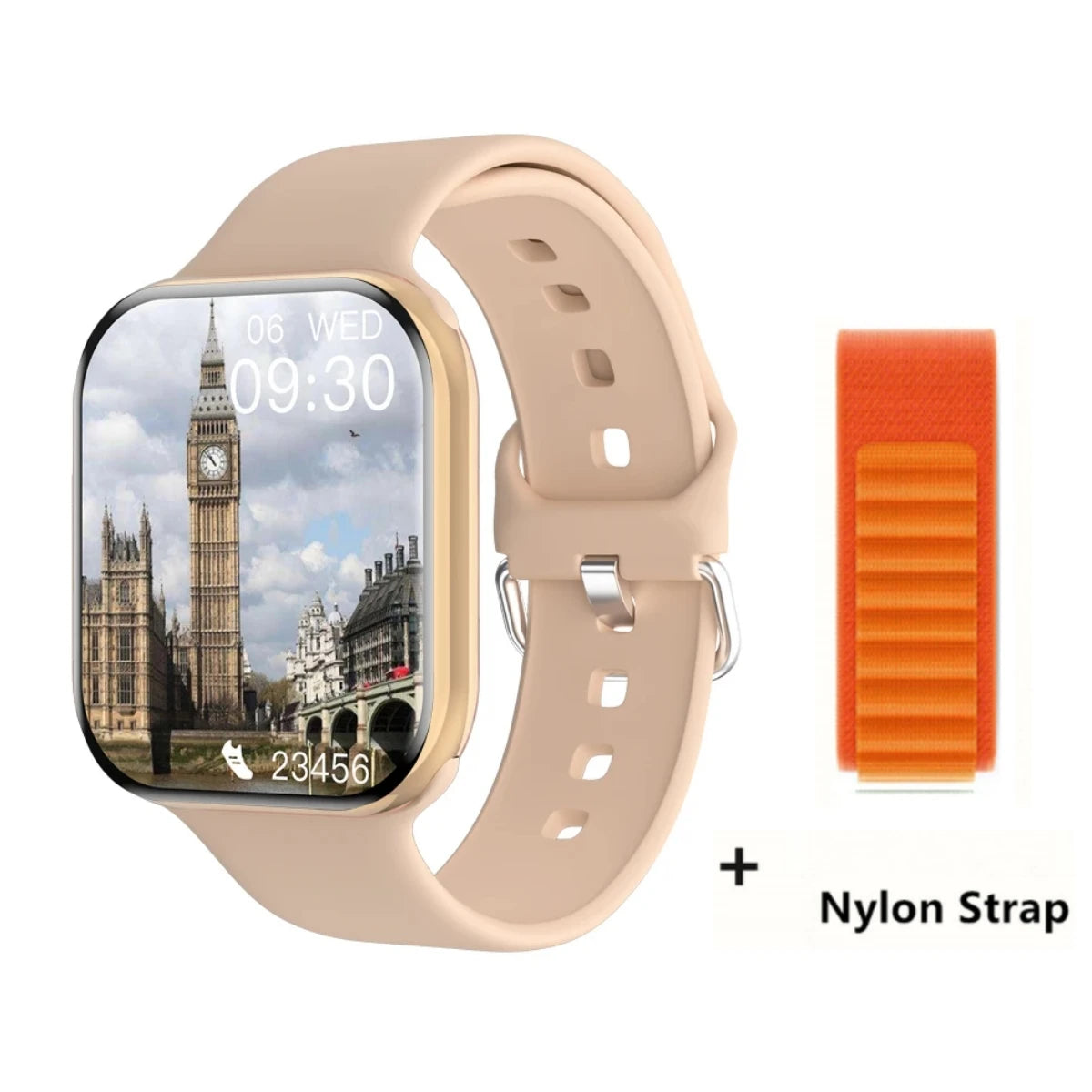 Nishan Apple Watch Style Smartwatch Body Temperature NFC Bluetooth