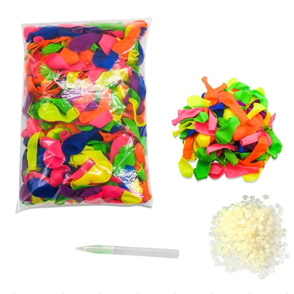 111PCS/Pack Multicolor Latex Filling Water Bombs Balloons Children Water War Game Summer Outdoor Beach Event Party Toy Props