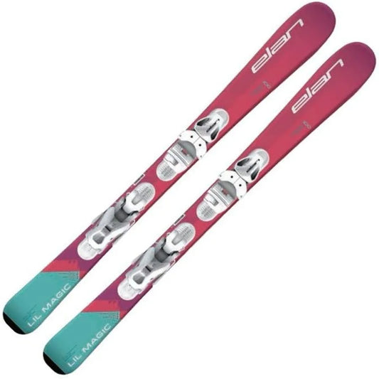 Lil Magic Adjustable Girls Skis With EL45 GW System For Winter Track Skiing