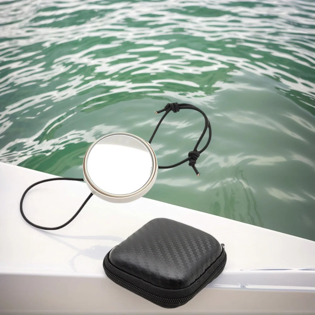 Marine Rearview Mirror With Lanyard Dive Observe Mirror Underwater Equipment