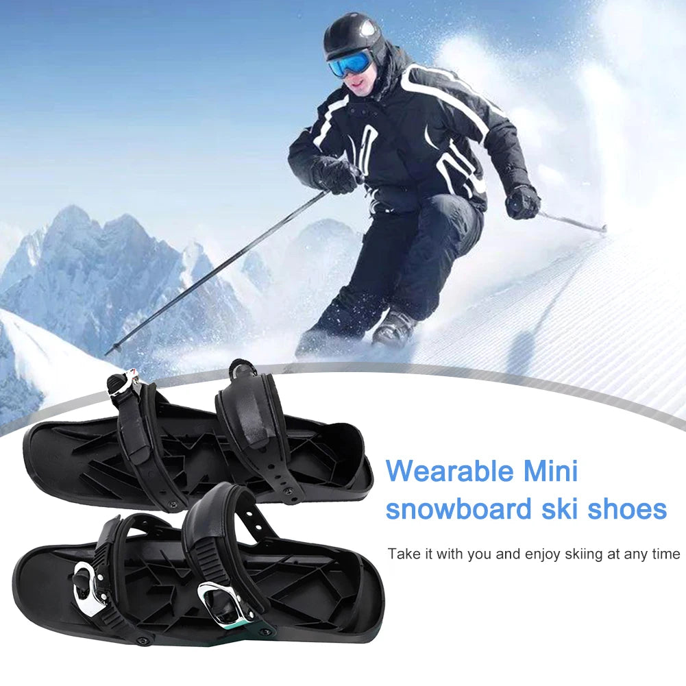 Adjustable Mini Short Ski Skates Snow Skiboards Winter Outdoor Sports