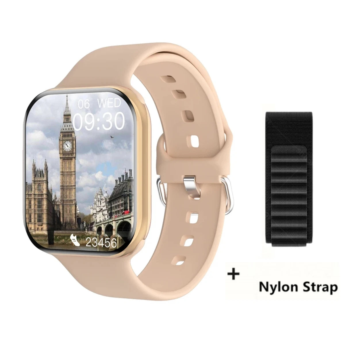 Nishan Apple Watch Style Smartwatch Body Temperature NFC Bluetooth