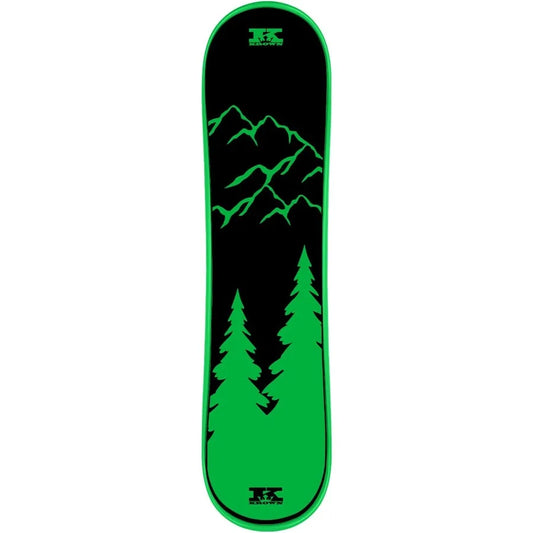 XMSJ Snowskate Dual Kick Snowboard With Foam Grip Graphics 9 By 35 Inches