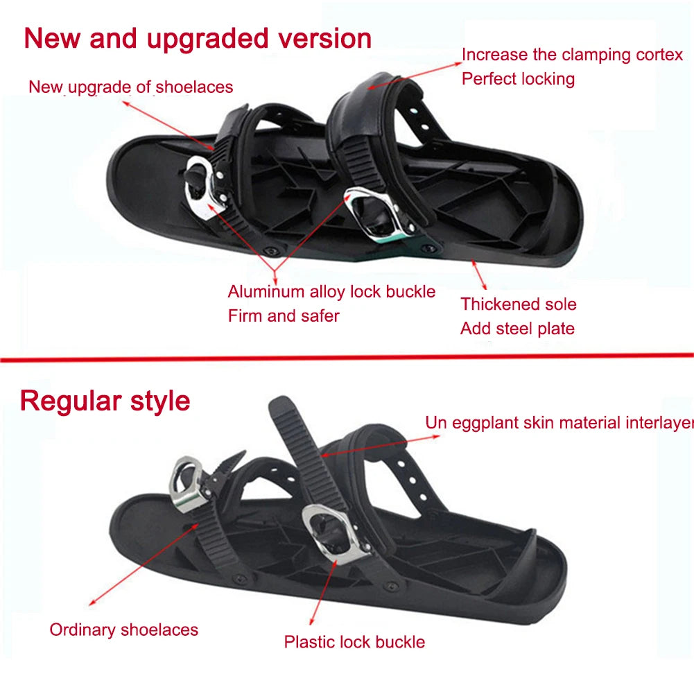 Mini Short Ski Skates Skiboards Snowblades For Winter Outdoor Snow Sports