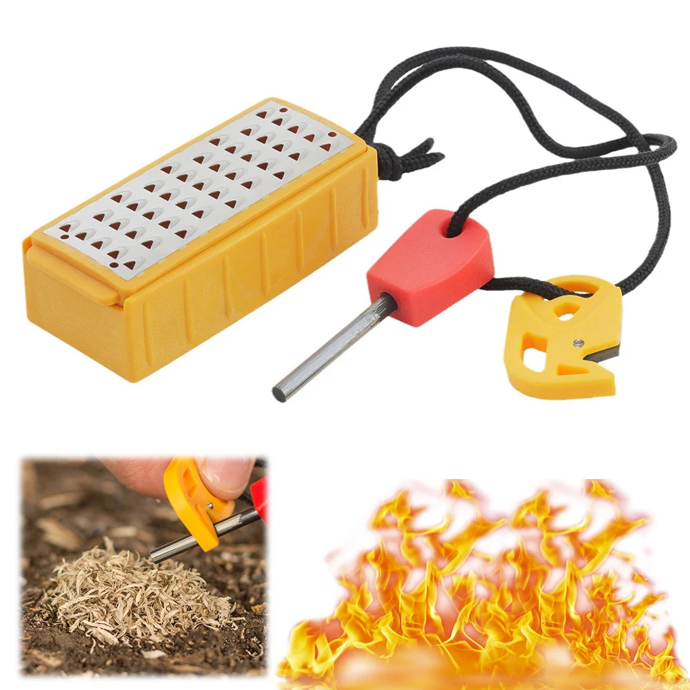 Tinder Maker With Fire Starter Tool Stainless Steel Lightweight Portable Camping