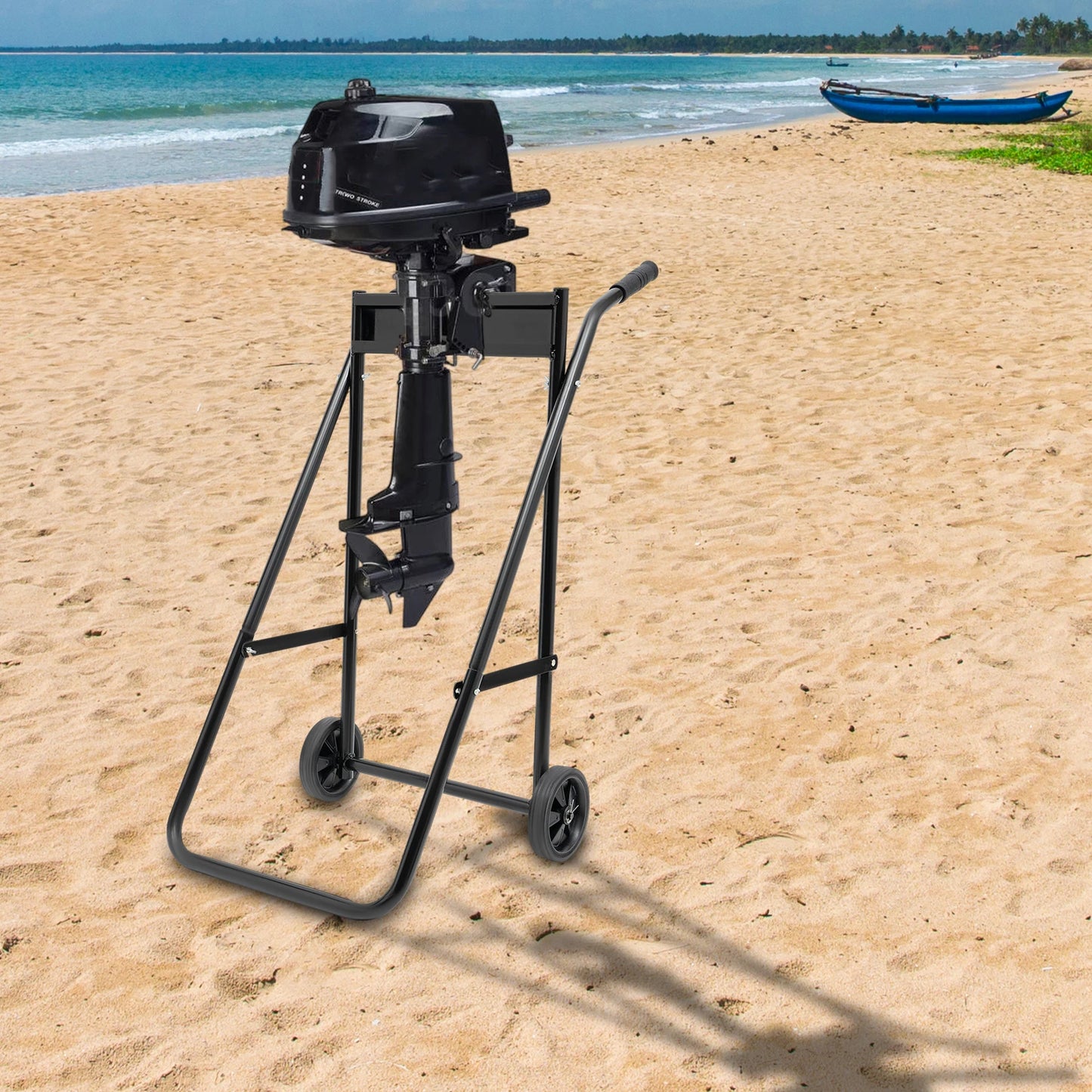 Folding Outboard Boat Motor Cart 154 Lbs Stand Heavy Duty Trolley