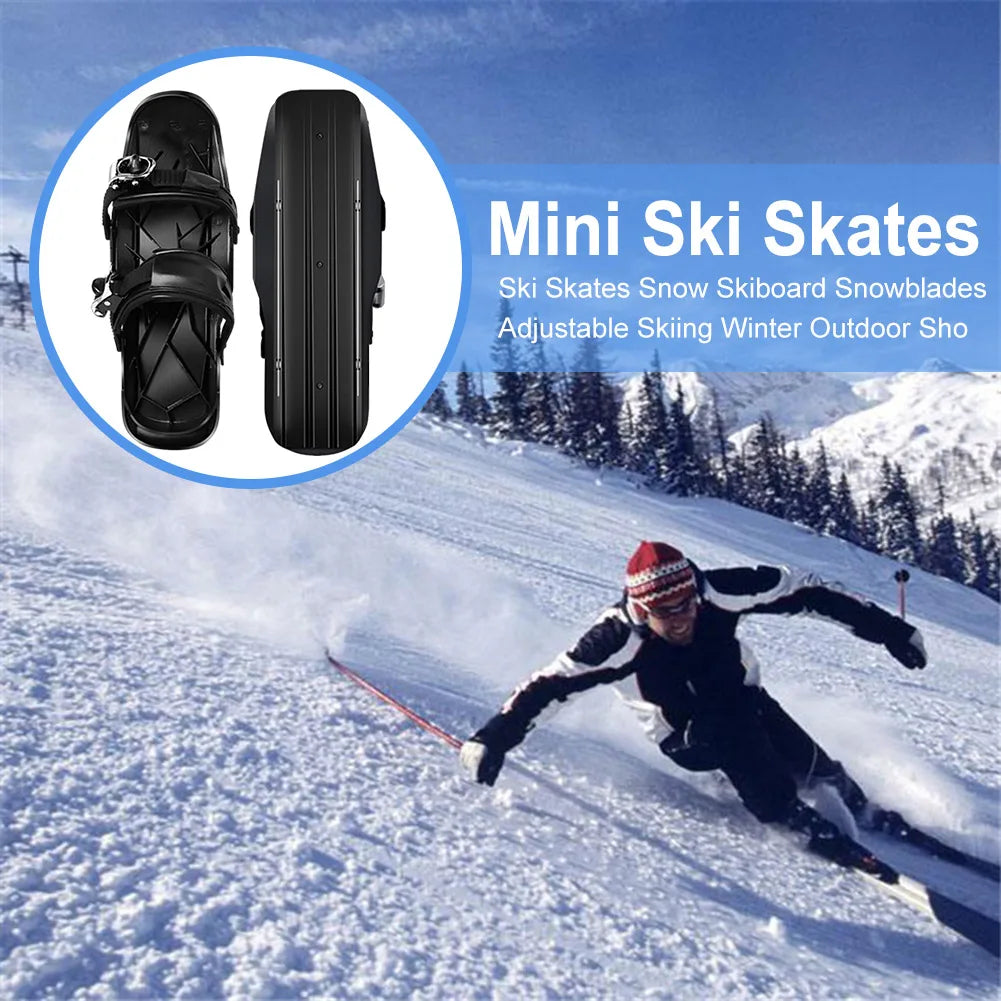 Adjustable Mini Short Ski Skates Snow Skiboards Winter Outdoor Sports
