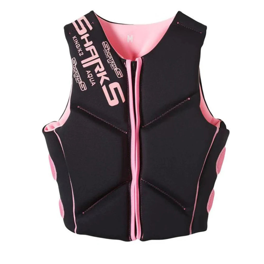 Neoprene Life Jacket Adult Buoyancy Surf Raft Men Children Fishing Jet Ski Water Sport Swimming Rescue Families Set Kayaking