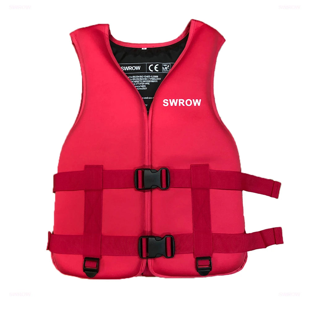 Neoprene Life Jacket Adult Buoyancy Surf Raft Men Children Fishing Jet Ski Water Sport Swimming Rescue Families Set Kayaking