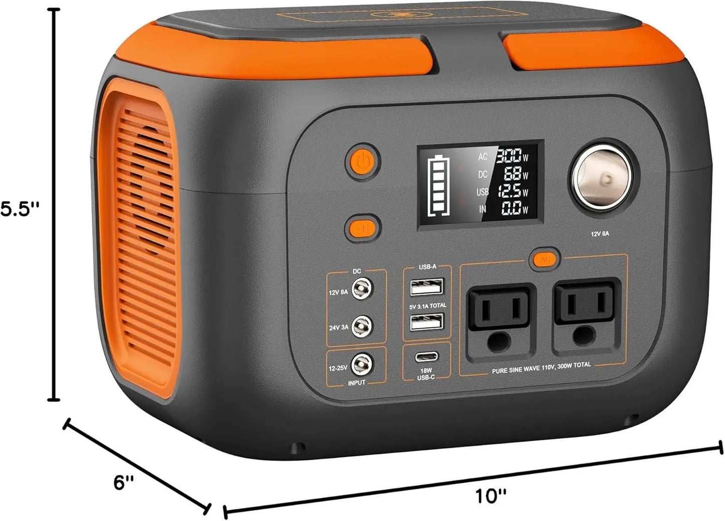 SinKeu 600W Portable Power Station Solar Generator For Camping