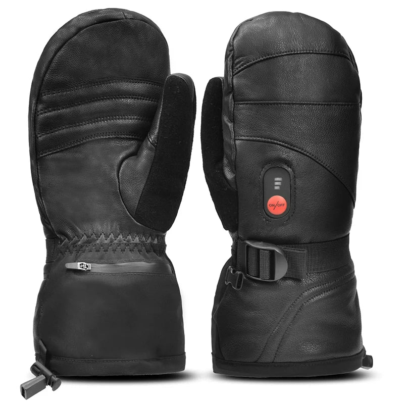 Savior Heated Gloves Touch Battery Powered Waterproof Windproof Ski Mittens