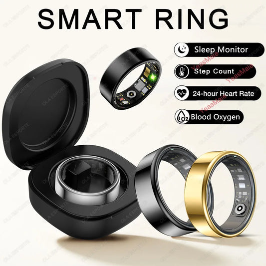 Smart Ring With Heart Rate And SpO2 Monitor IP68 Waterproof