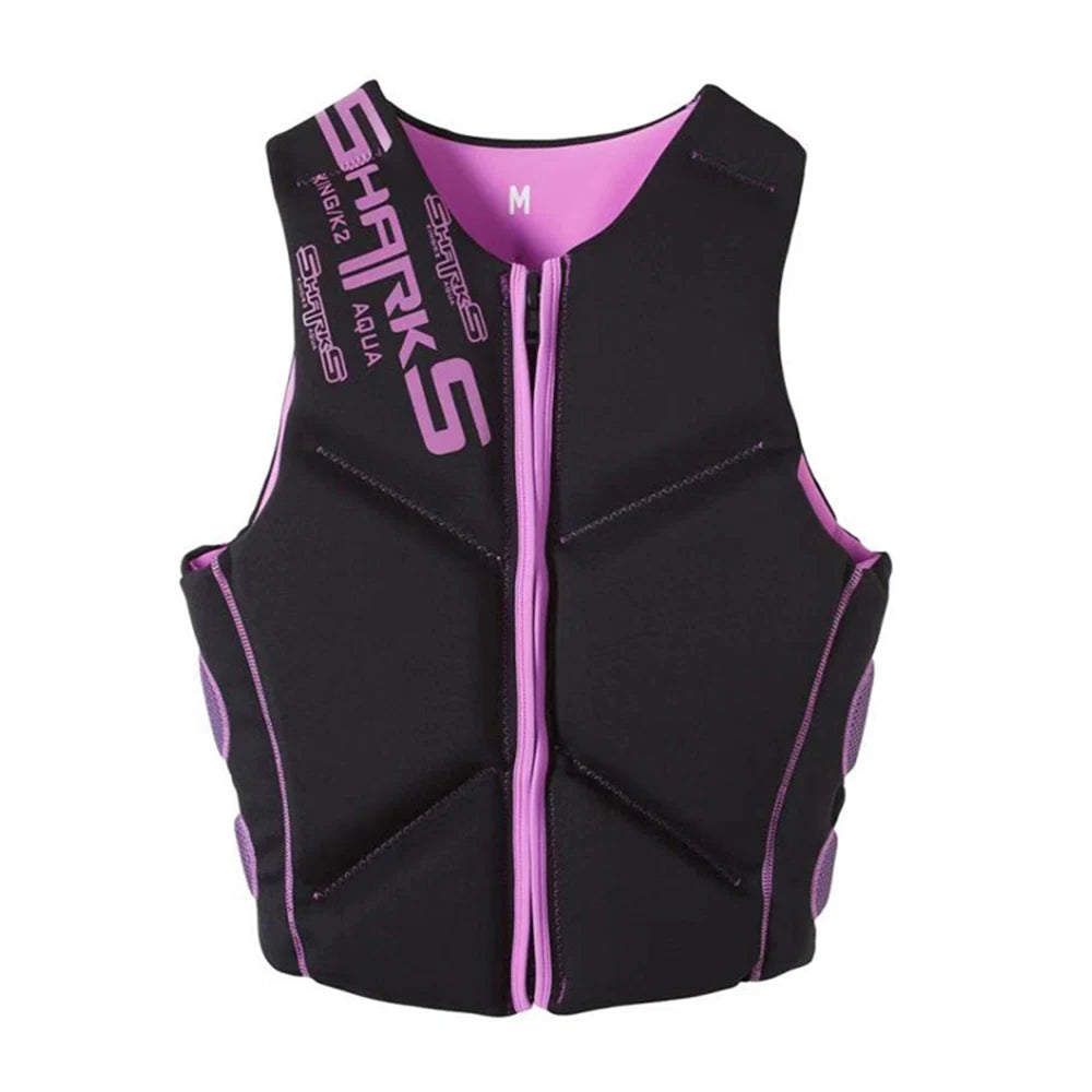 Neoprene Life Jacket Adult Buoyancy Surf Raft Men Children Fishing Jet Ski Water Sport Swimming Rescue Families Set Kayaking