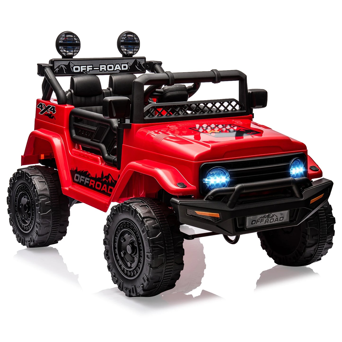 12V Kids Ride On Toy Mini Truck Electric Play Car with Parent Remote Control 4-Wheel Suspension Bluetooth Speaker Birthday Gifts