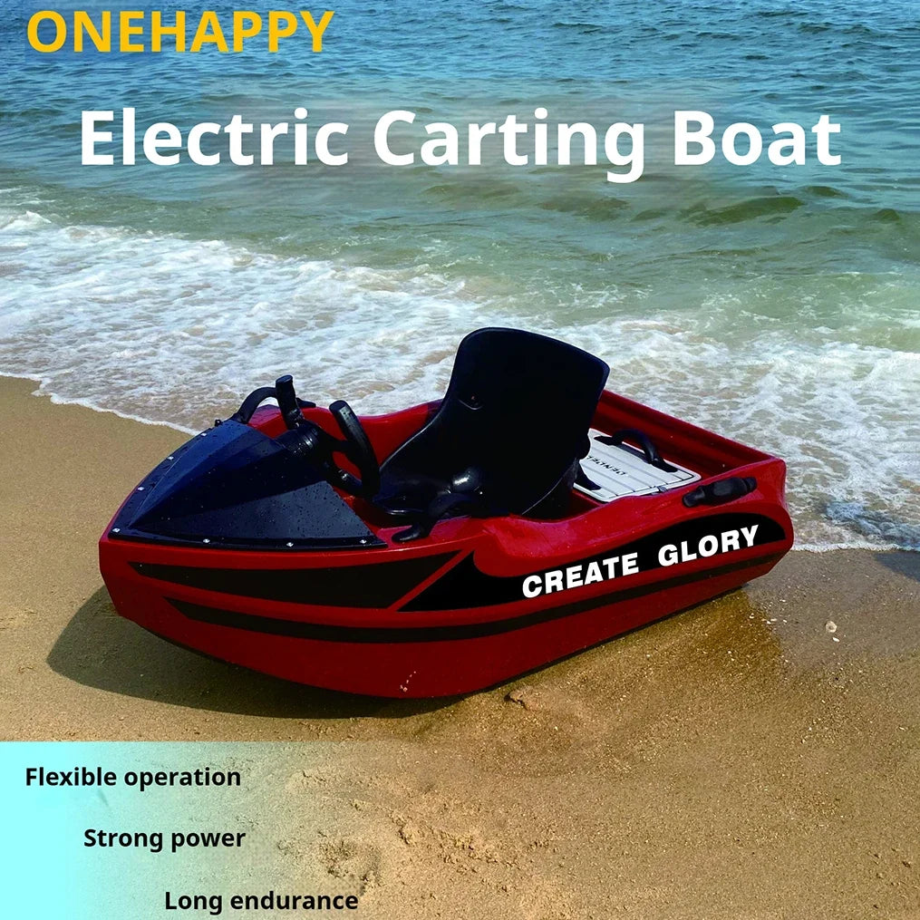 15KW Mini Hydrojet Kart Boat With Detachable Battery 50KmH Speed 90Min Runtime